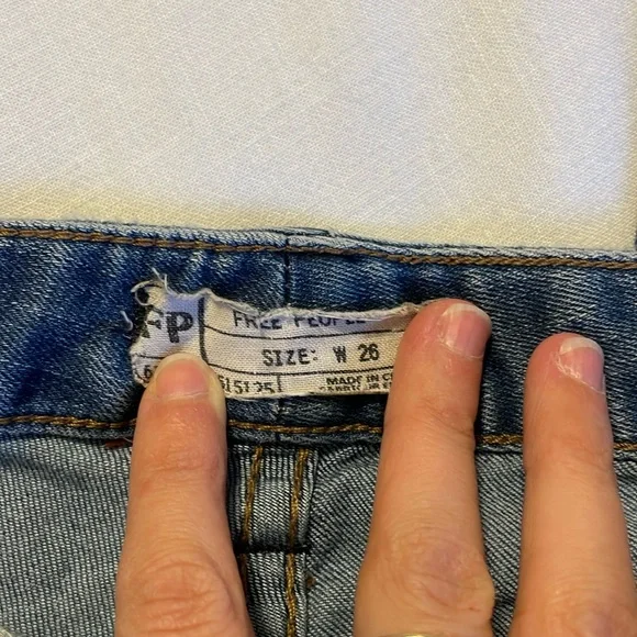 Free People Rose Print Jeans - Picture 4 of 7